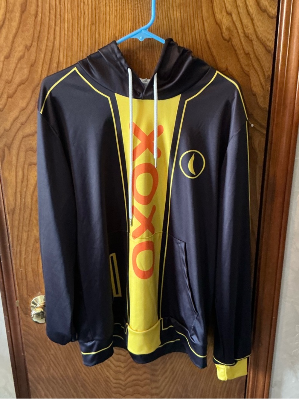 Black & Yellow XOXO Logo Hoodie